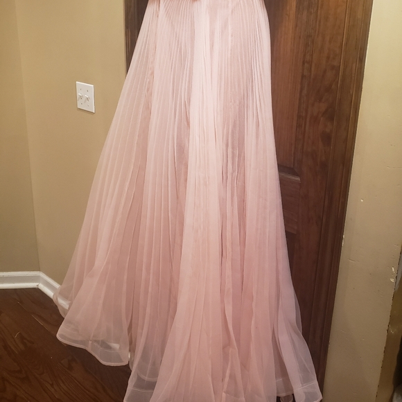 Pink Couture pleated ballgown pageant prom 4 6 - Picture 8 of 9